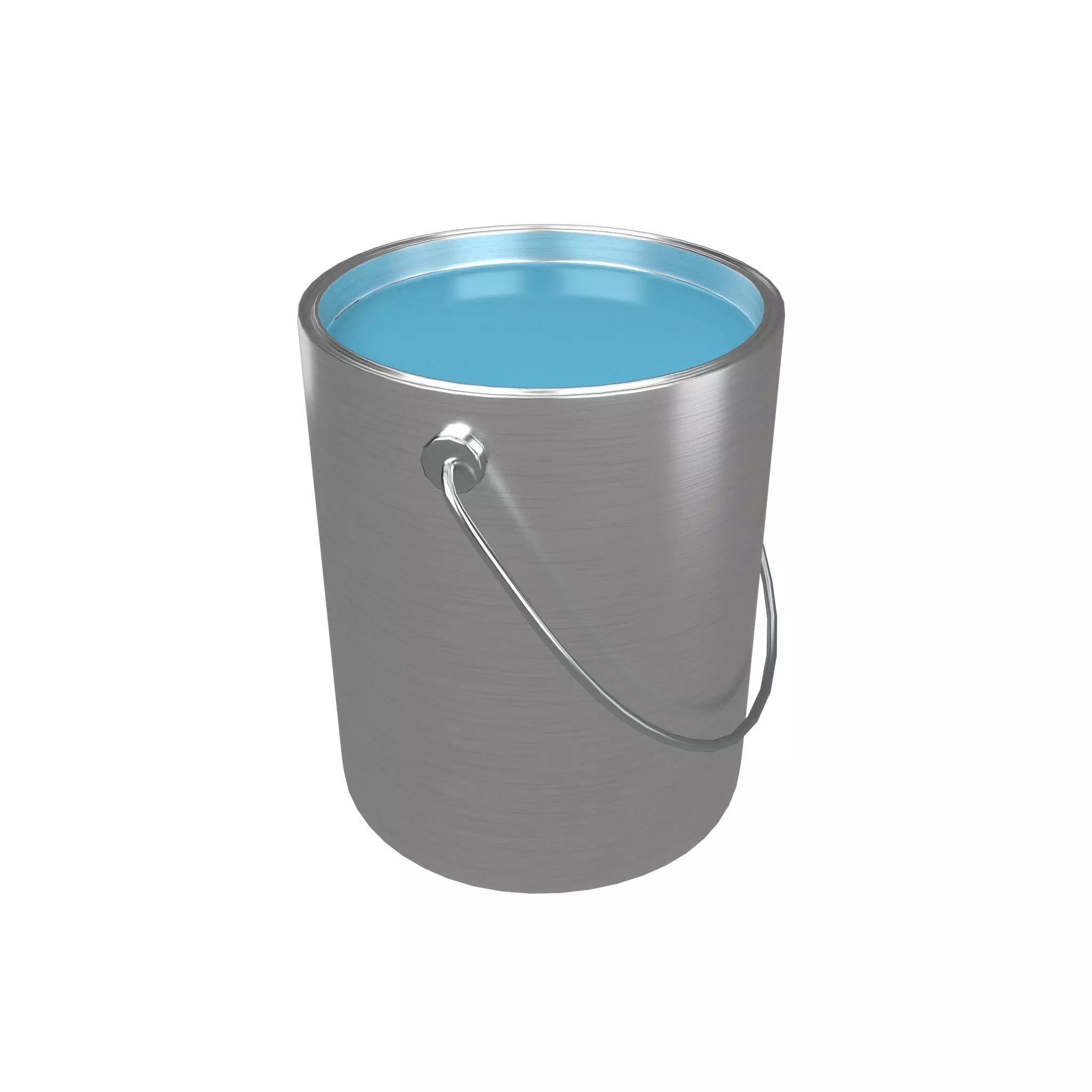 Paint Bucket v1 006 Low-poly 3D model_0