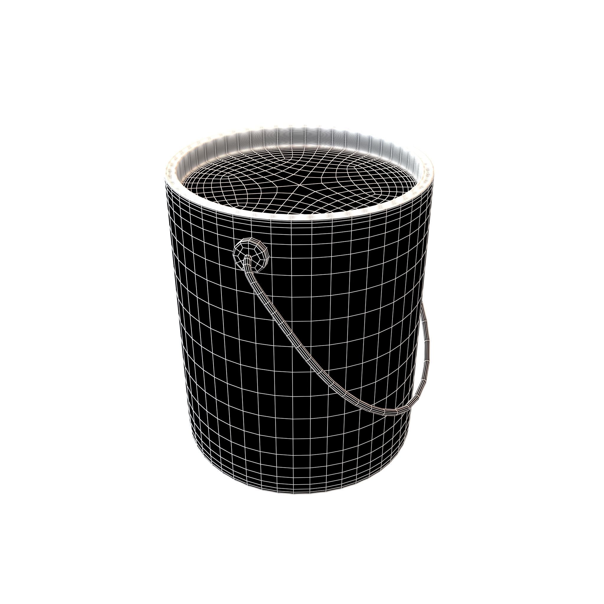 Paint Bucket v1 006 Low-poly 3D model_4