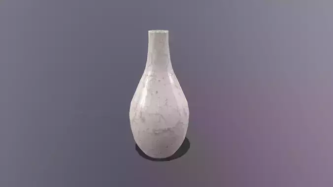 vase01 Low Poly Textured Free low-poly 3D model