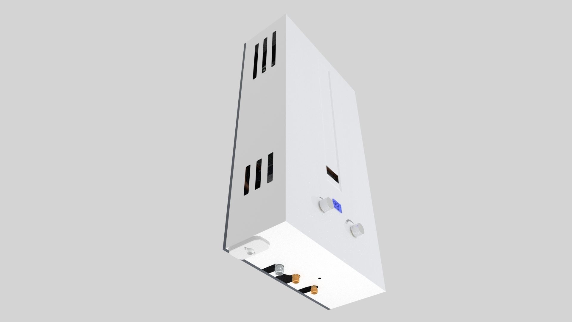 Flowing gas water heater 3D model_1