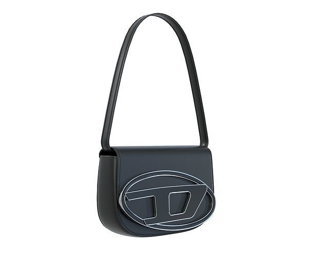 Diesel 1DR logo-plaque Bag Black Low-poly 3D model