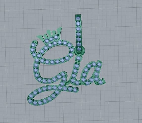 Gia pendant 3D print model