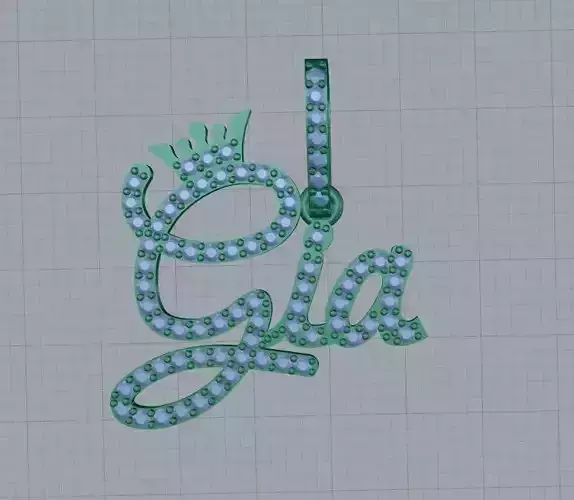 Gia pendant 3D print model