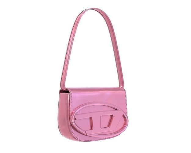 Diesel 1DR logo-plaque Bag Pink Metalic Low-poly 3D model