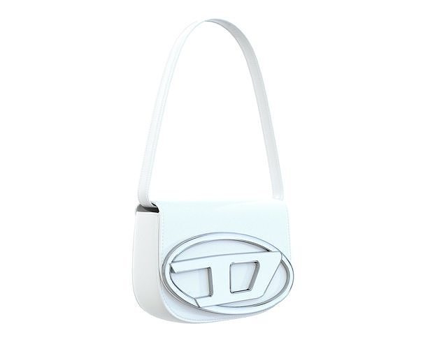 Diesel 1DR logo-plaque Bag White Low-poly 3D model