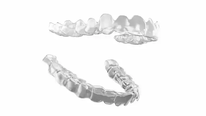 3D Dental Retainer Low-poly 3D model