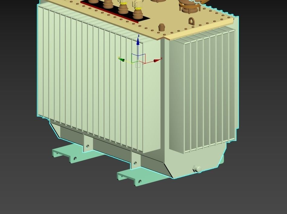 Electric transformer models 3D print model_7