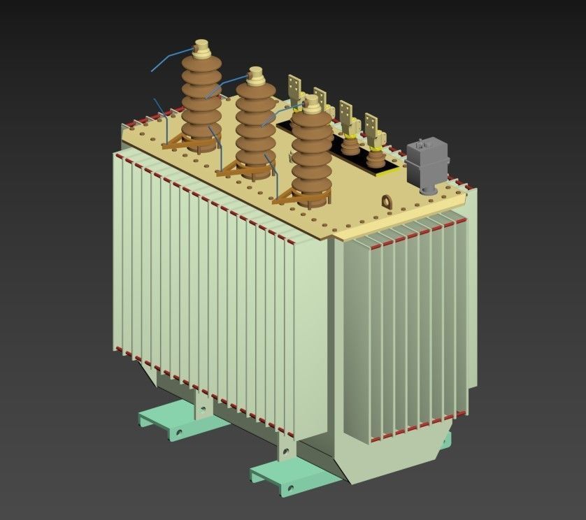 Electric transformer models 3D print model_6
