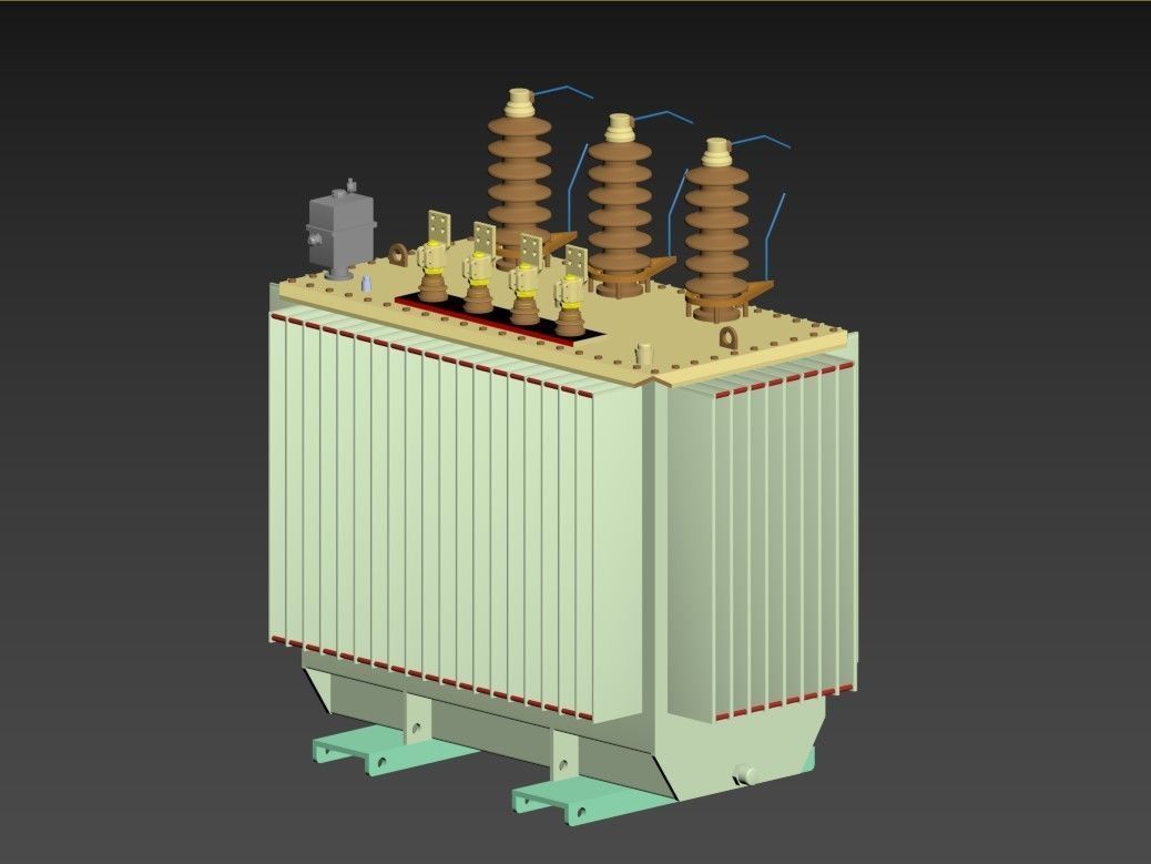 Electric transformer models 3D print model_2