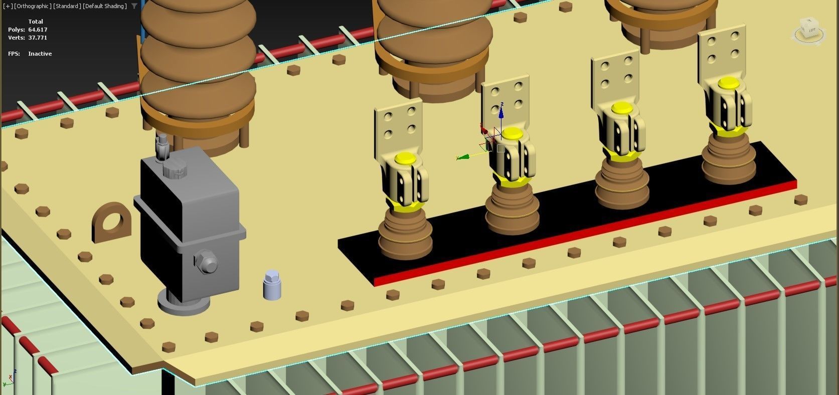Electric transformer models 3D print model_4