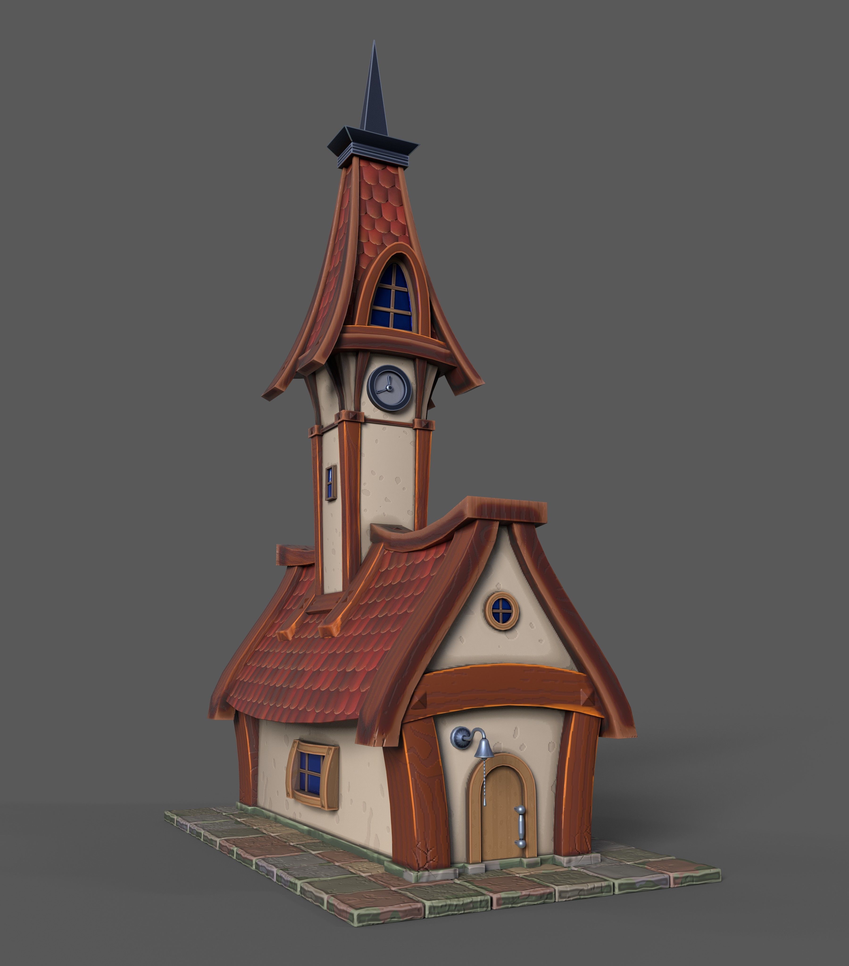 STYLIZED BUILDINGS VOL1 Low-poly 3D model_10
