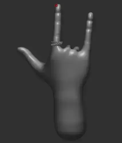 Hand with Infinity sign Pendant