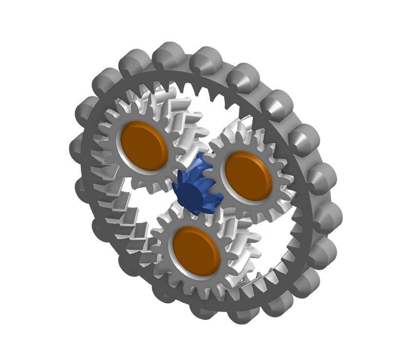 Planetary Gear Fidget Toy 3D print model_2