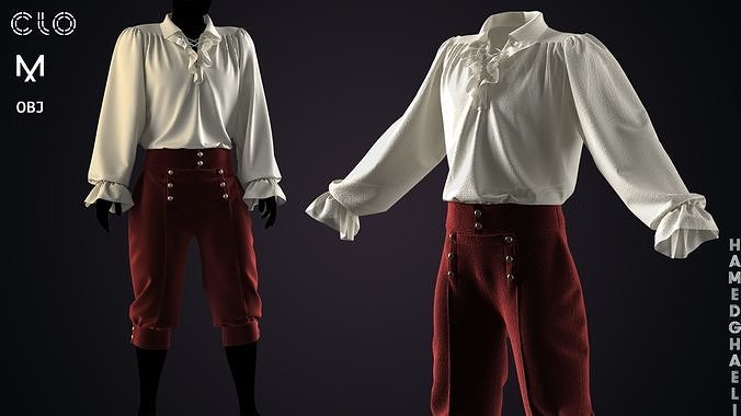 Victorian Outfit 3D model