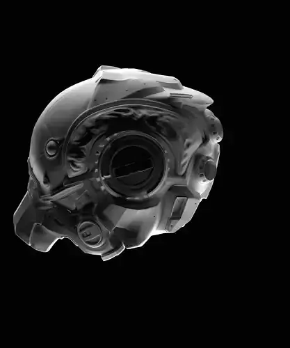 Futuristic Sci-fi Helmet