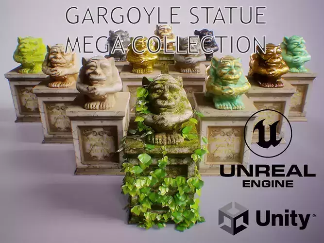PBR Gargoyle Statue Collection