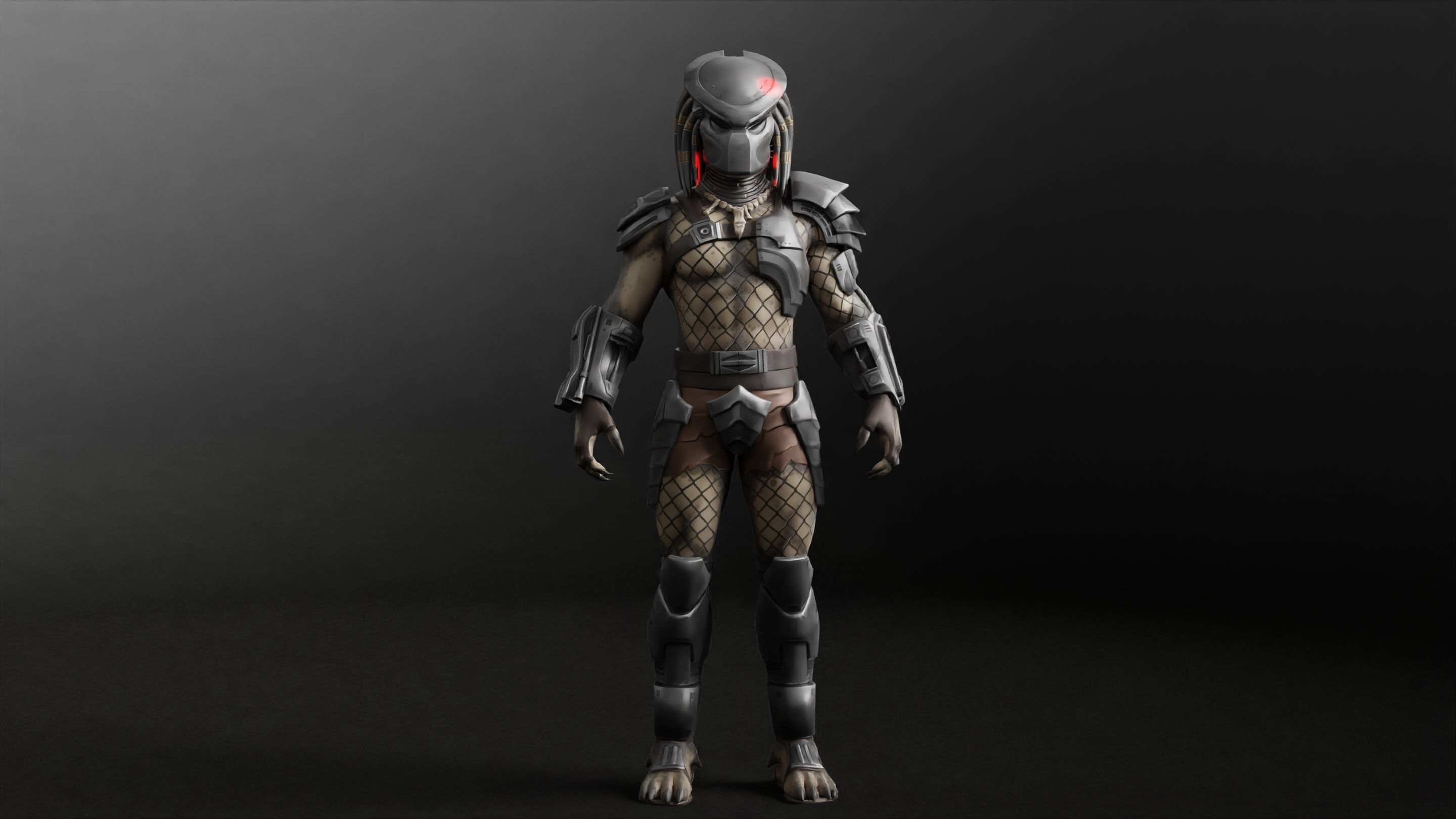 Predator RIGGED3D Character Model Low-poly 3D model_8