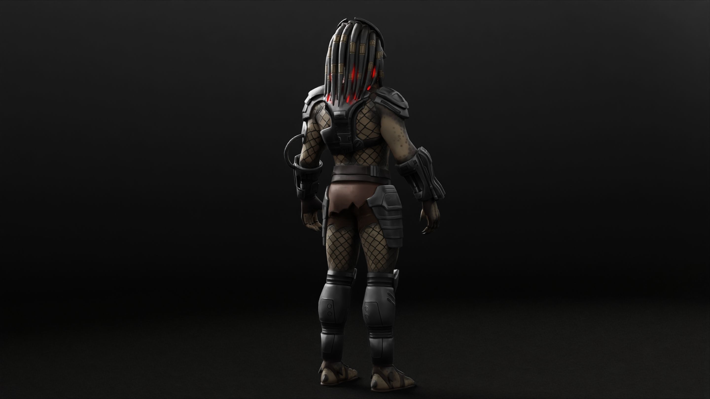 Predator RIGGED3D Character Model Low-poly 3D model_16