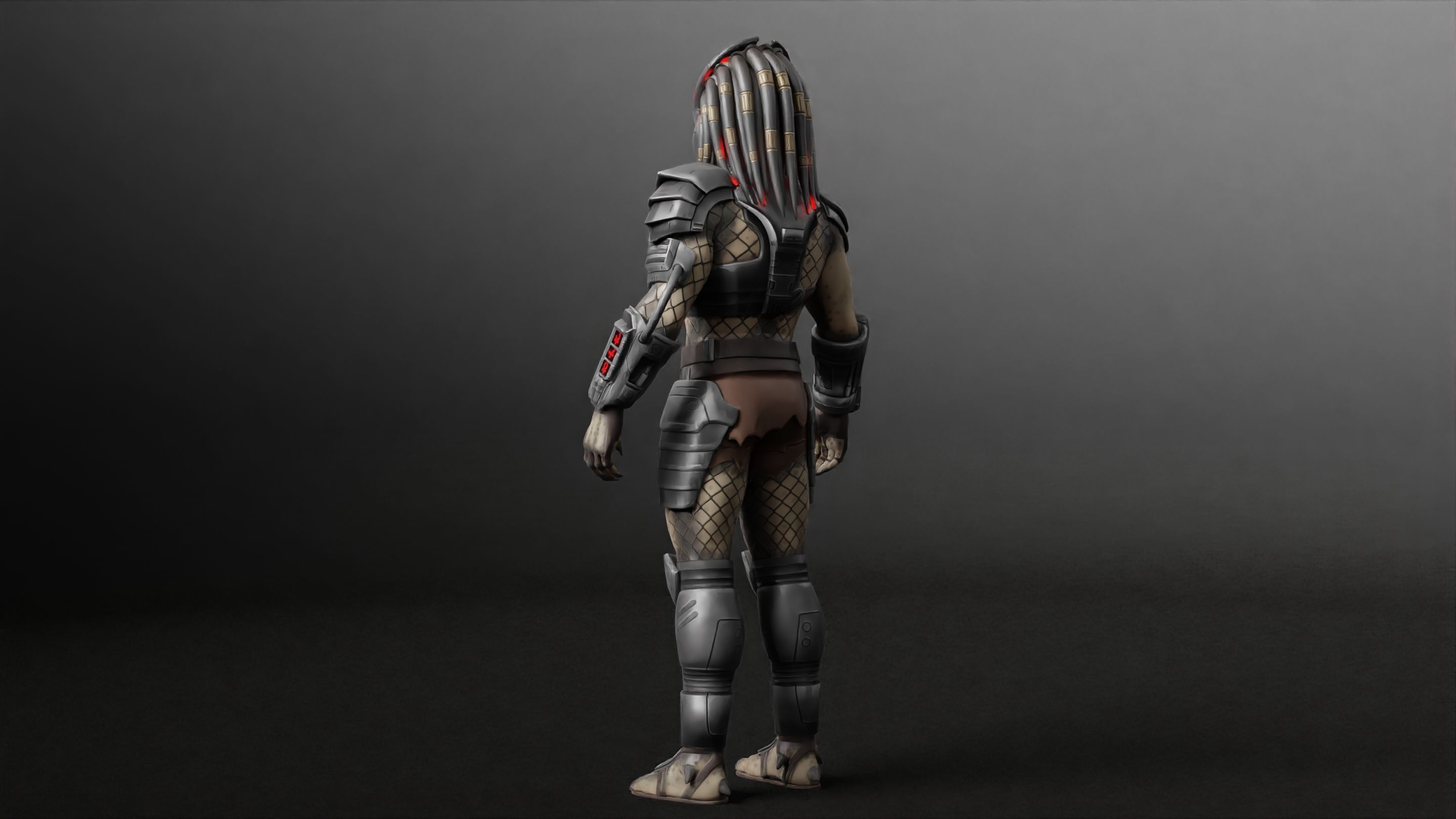 Predator RIGGED3D Character Model Low-poly 3D model_20