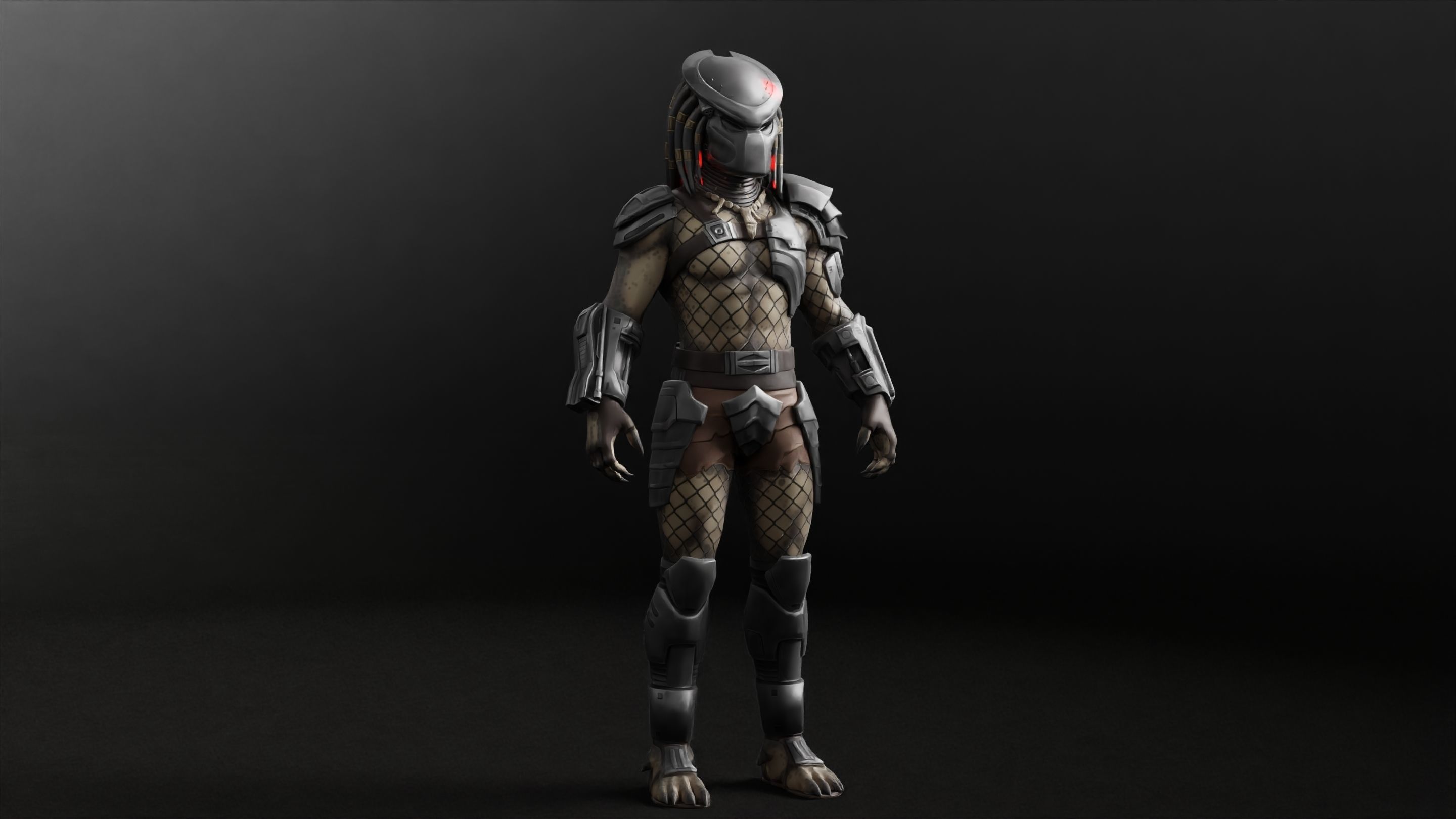 Predator RIGGED3D Character Model Low-poly 3D model_9