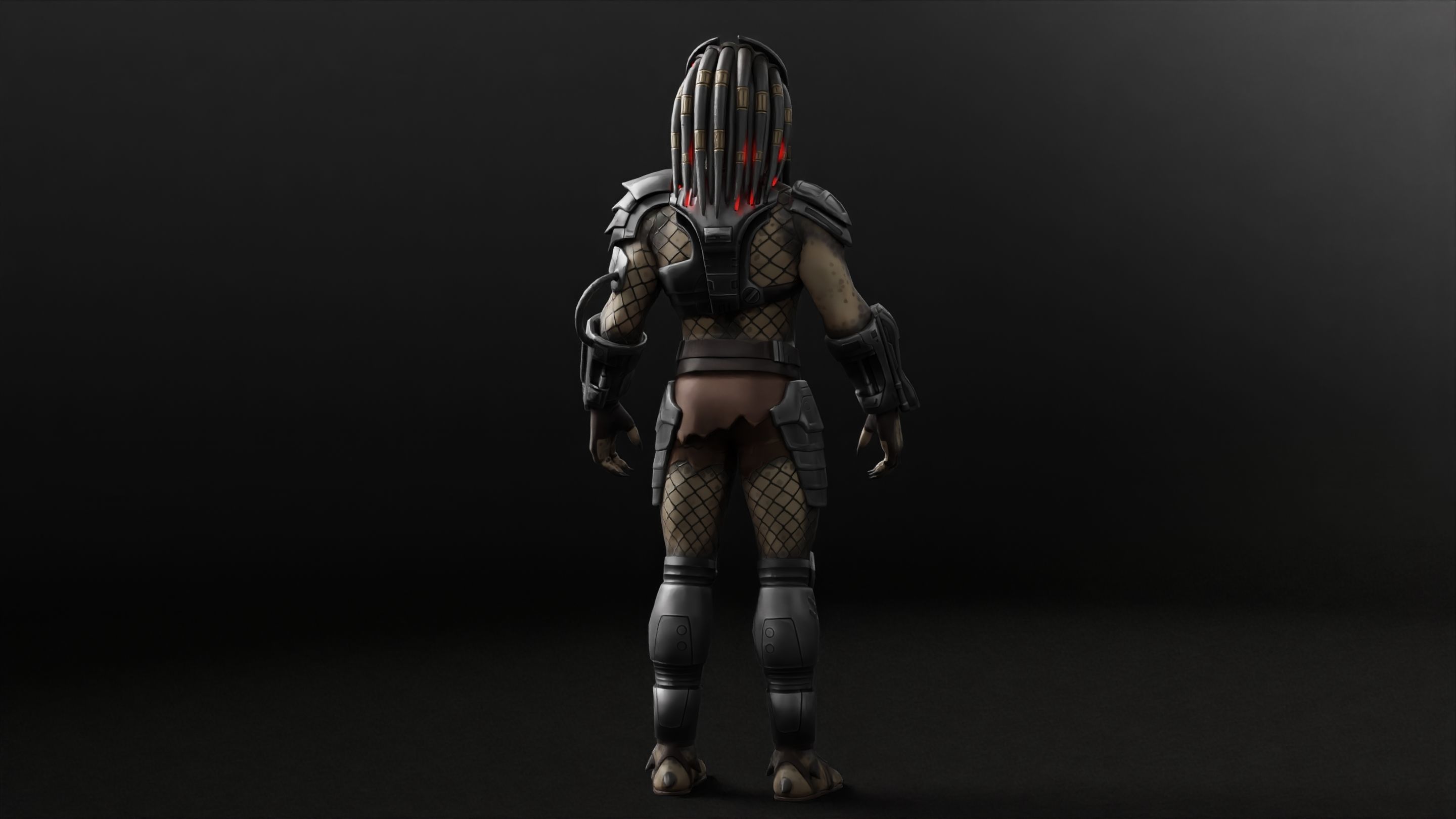 Predator RIGGED3D Character Model Low-poly 3D model_17