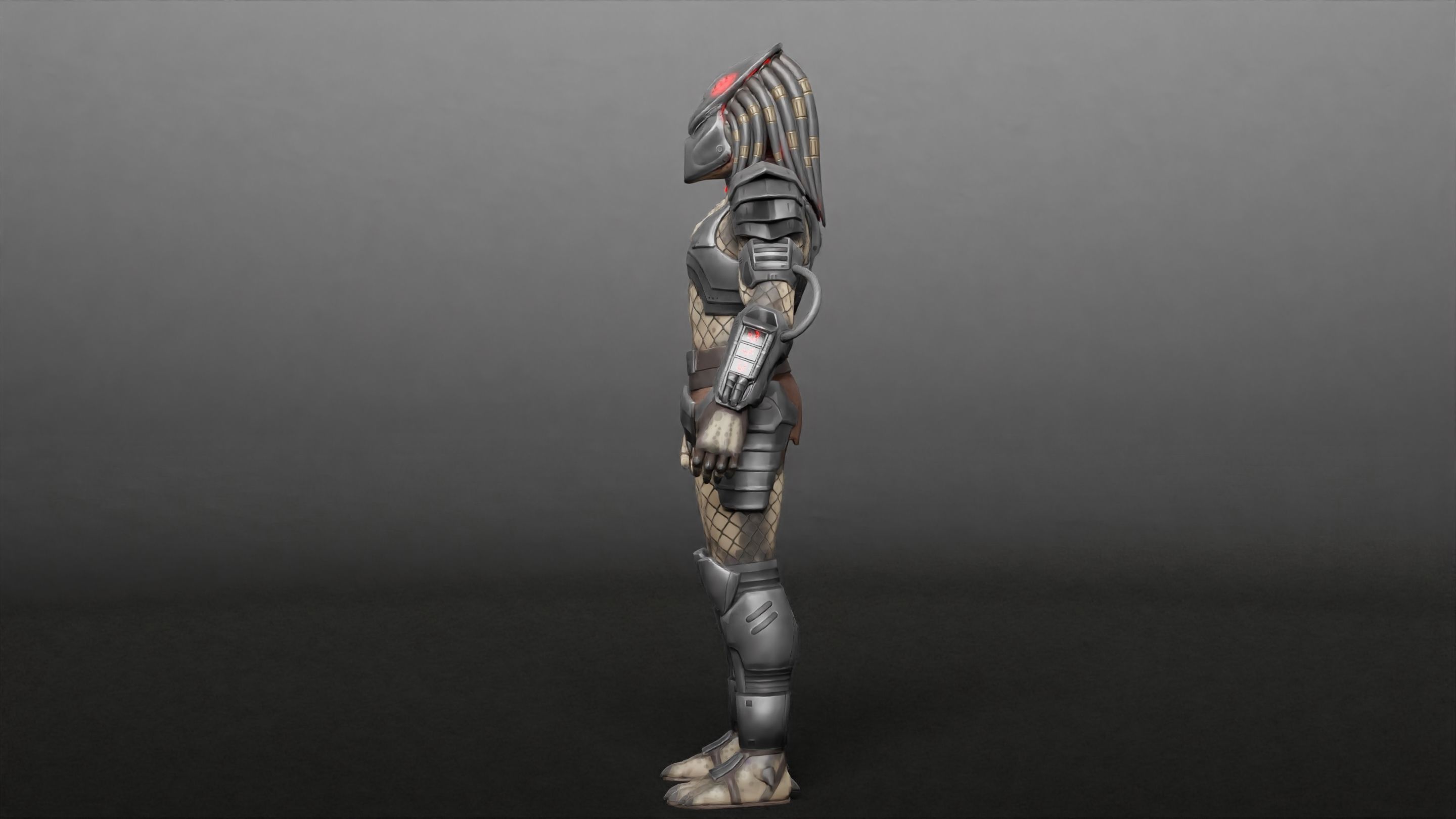 Predator RIGGED3D Character Model Low-poly 3D model_23