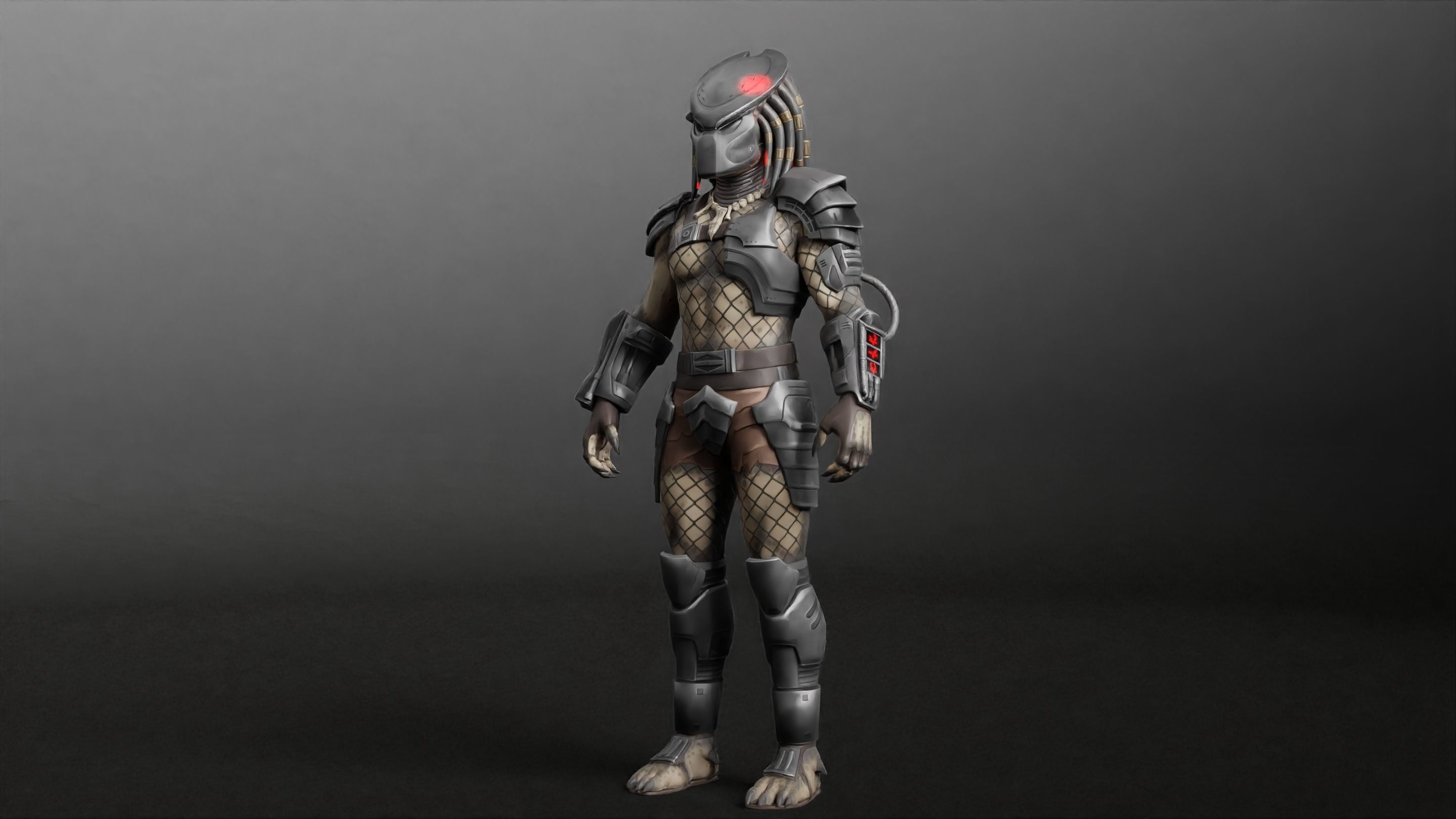 Predator RIGGED3D Character Model Low-poly 3D model_26