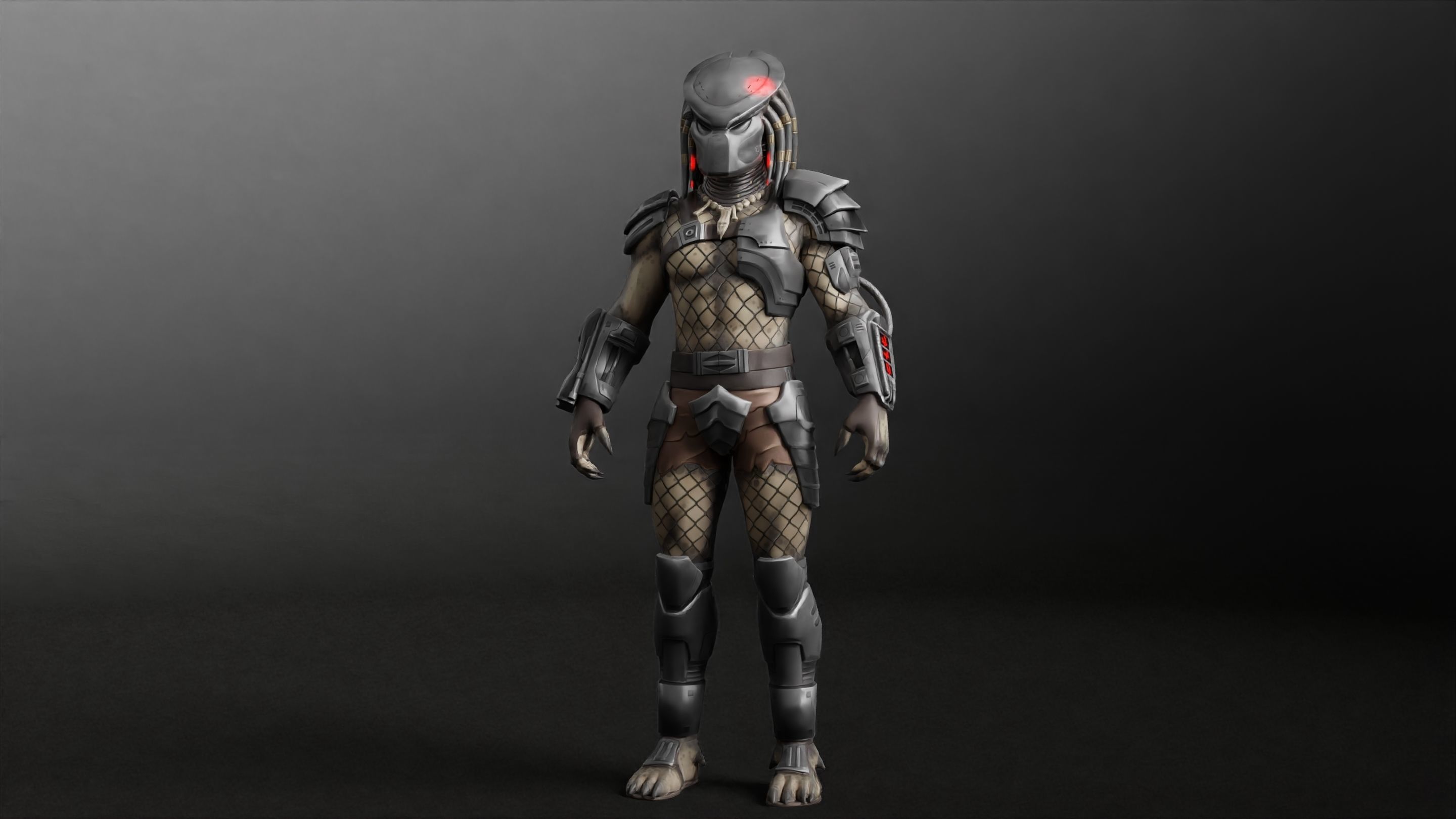 Predator RIGGED3D Character Model Low-poly 3D model_27
