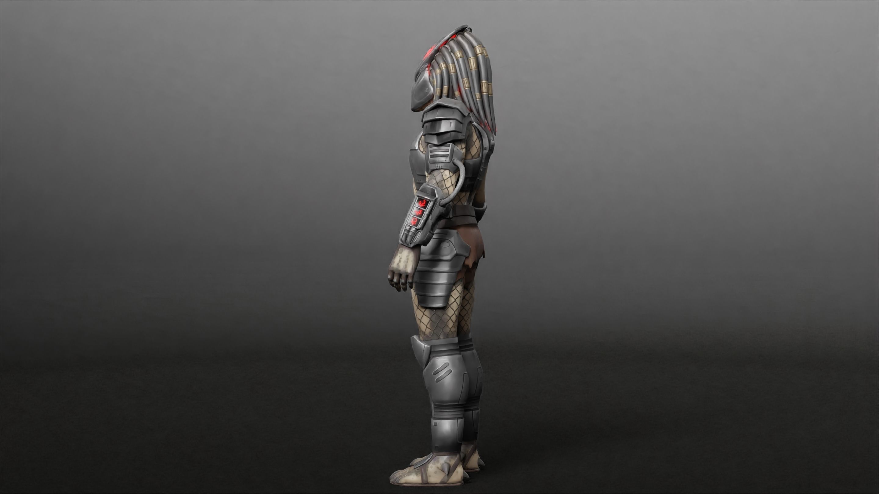 Predator RIGGED3D Character Model Low-poly 3D model_22