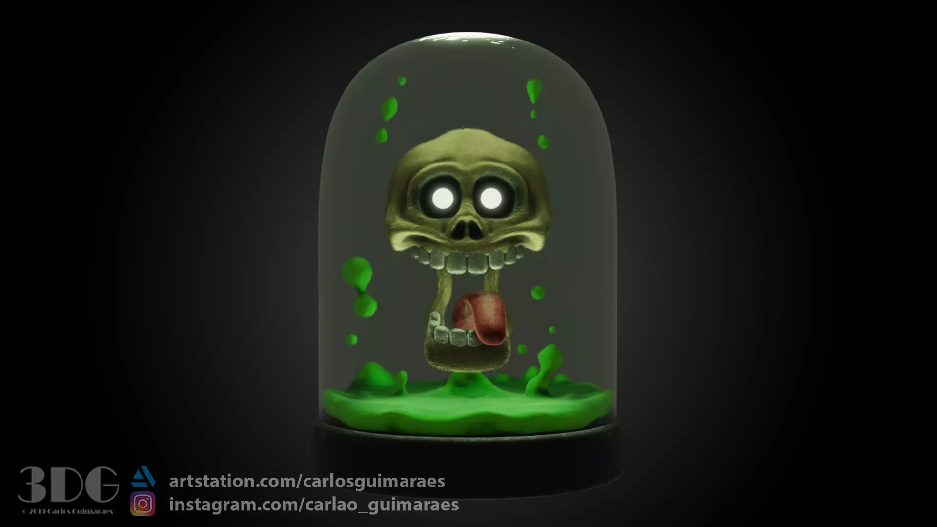 Bones Character Low-poly 3D model