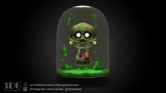 Bones Character Low-poly 3D model