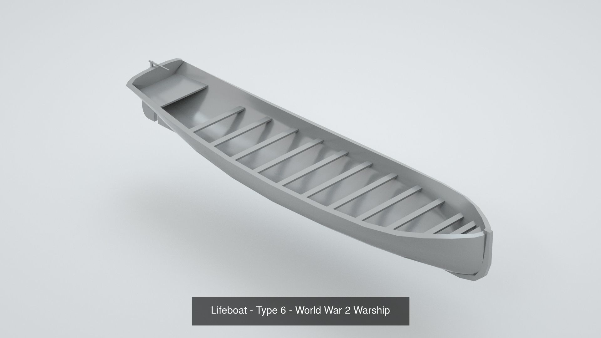 World War 2 Lifeboats 3D Model Collection_7