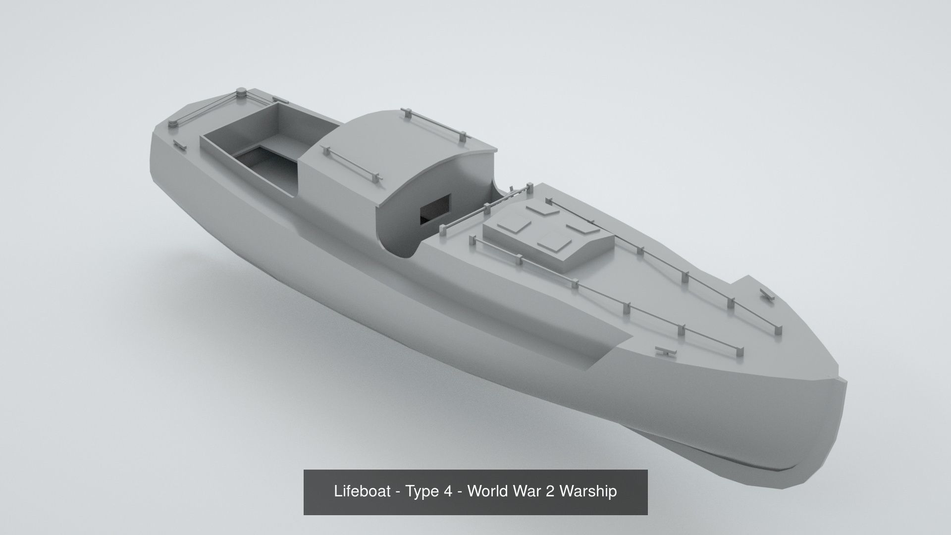 World War 2 Lifeboats 3D Model Collection_5