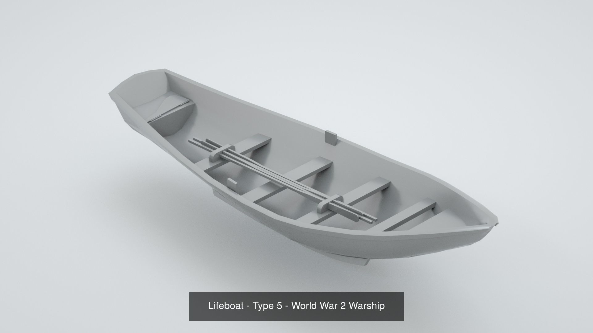 World War 2 Lifeboats 3D Model Collection_6