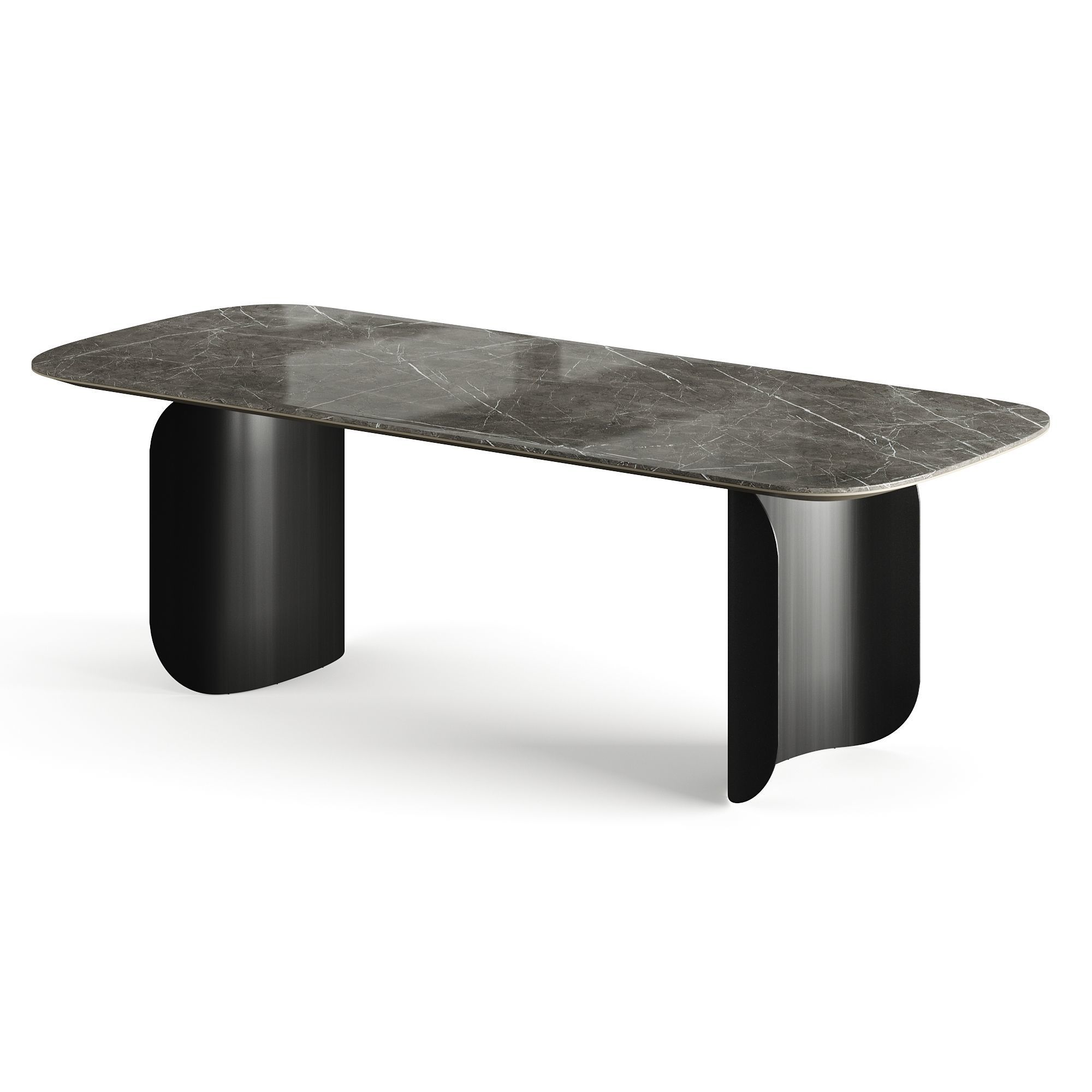 Miniforms Barry Rectangle Dinner Table Low-poly 3D model_2