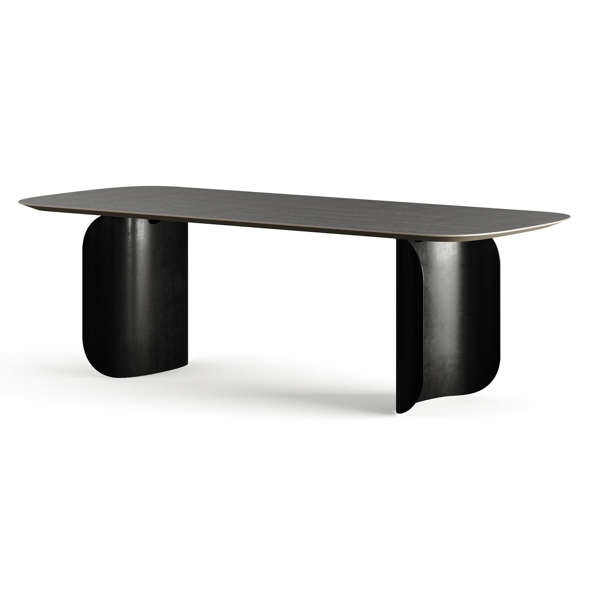 Miniforms Barry Rectangle Dinner Table Low-poly 3D model_3