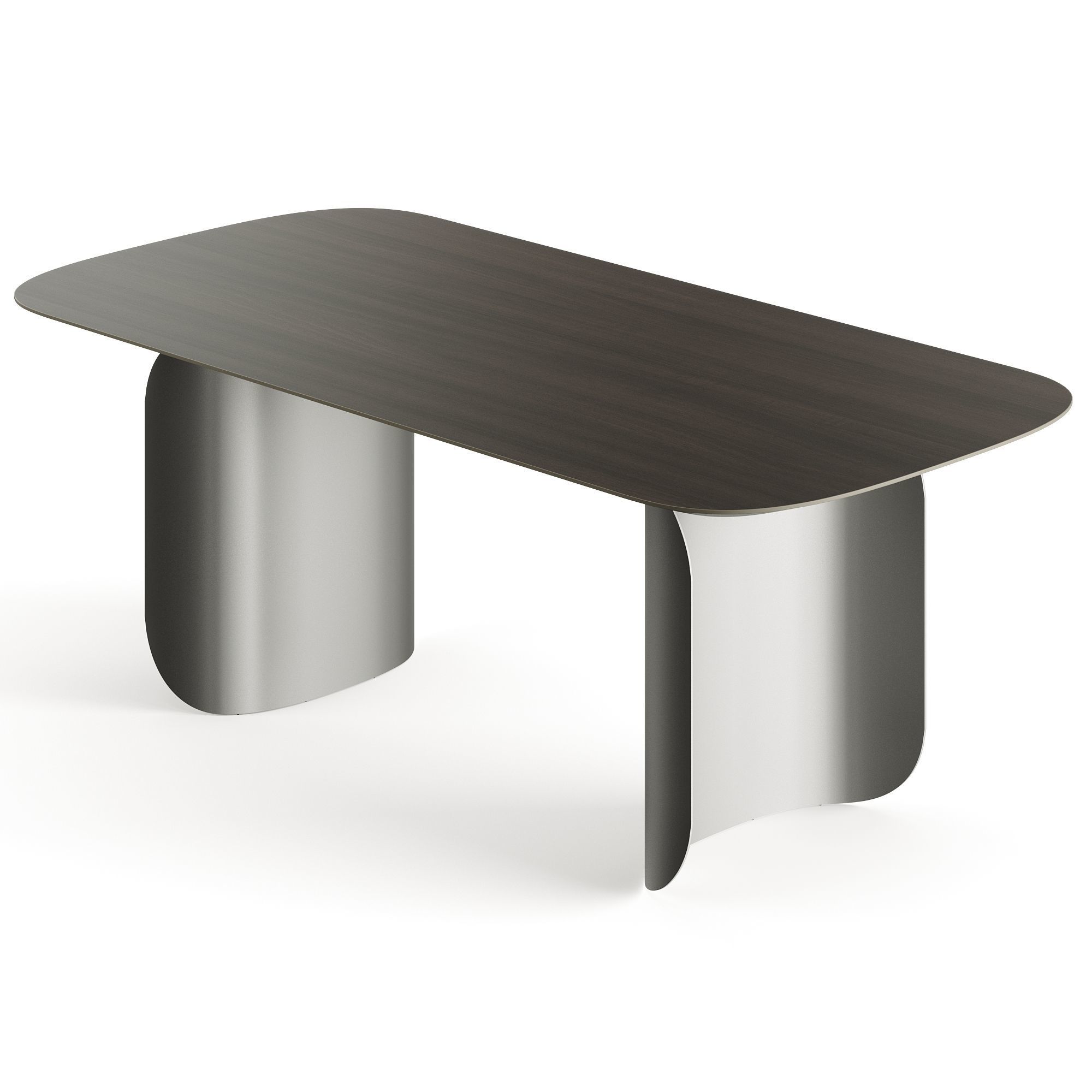 Miniforms Barry Rectangle Dinner Table Low-poly 3D model_1