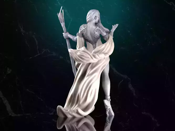 Estrella the Sorceress - Supported - NSFW-versions 3D print model