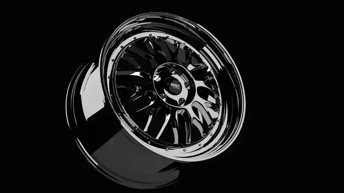 AMAZE II R-SPEC Car Rim 3D Model Free 3D model