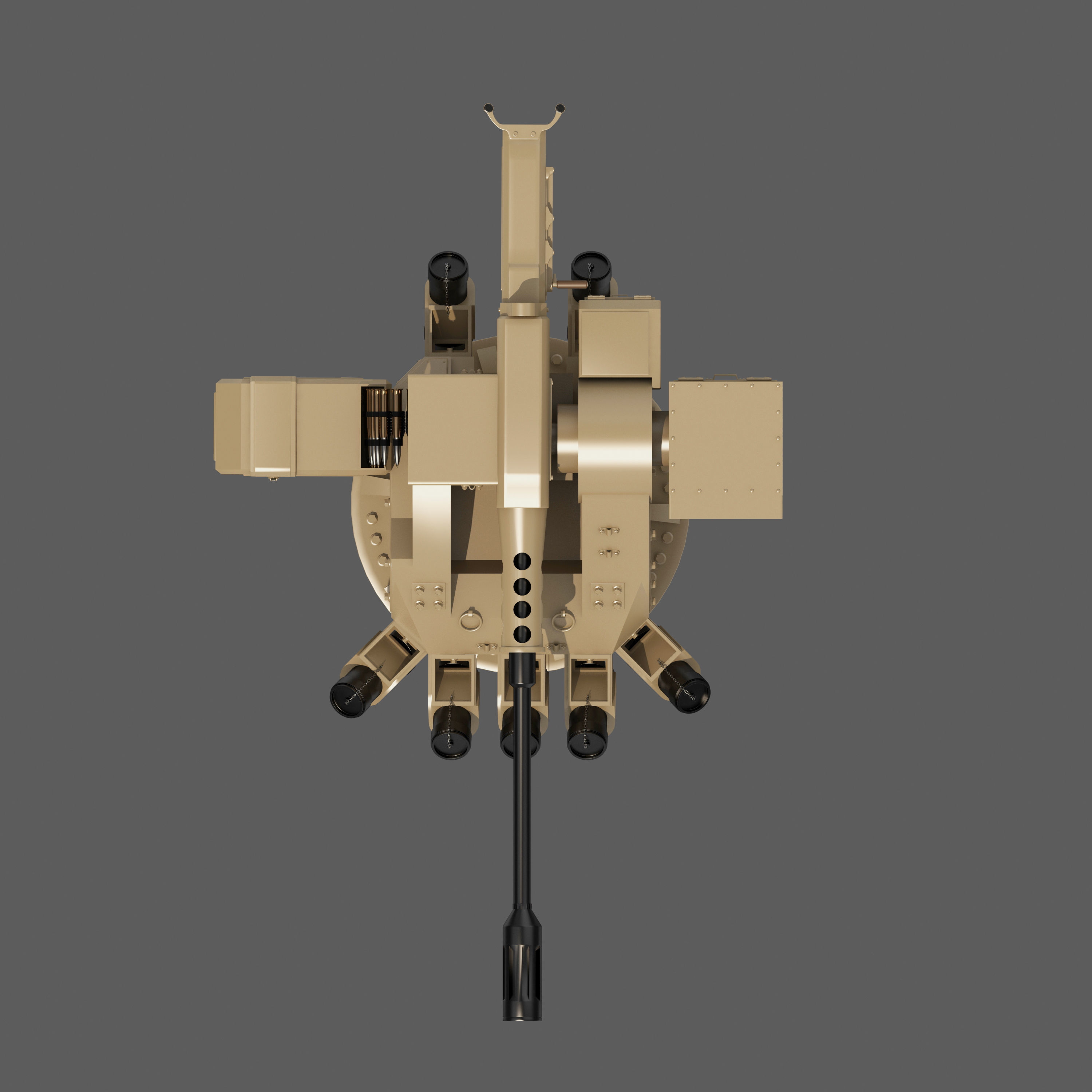 Machinegun machine gun 3D model_4