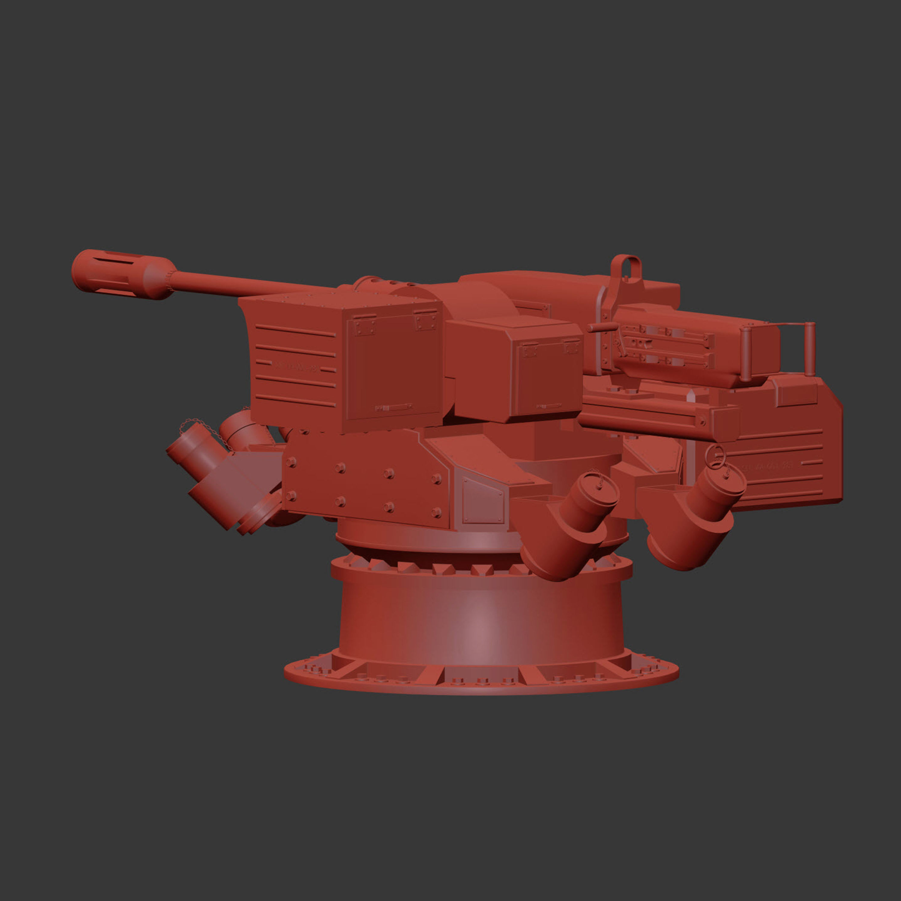 Machinegun machine gun 3D model_6