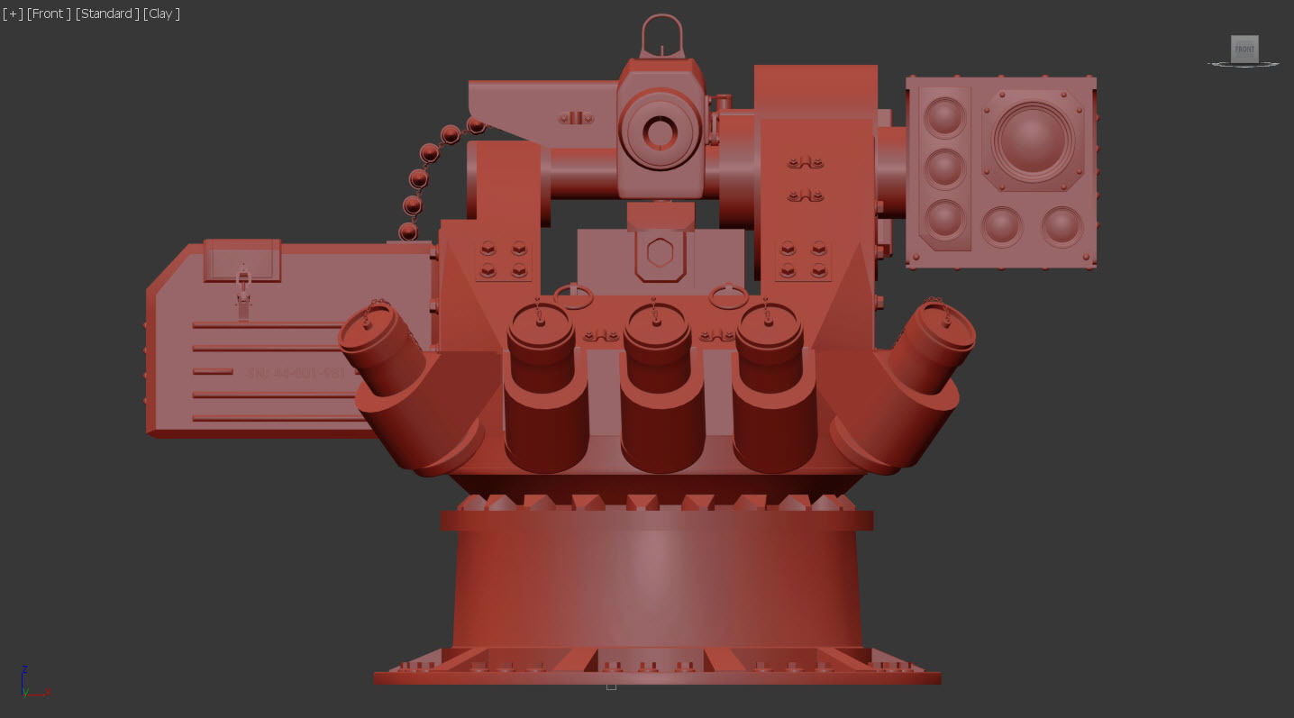 Machinegun machine gun 3D model_5