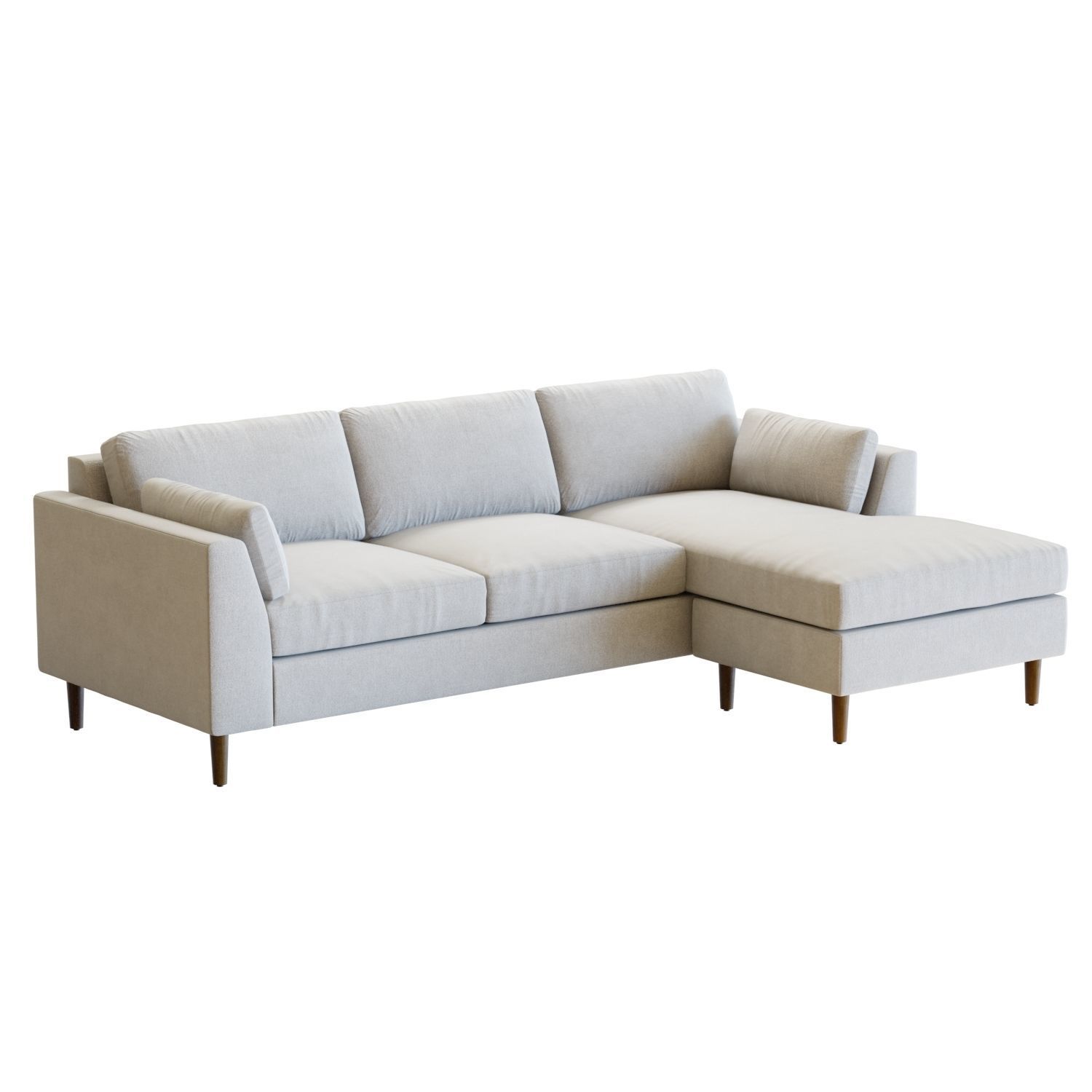 Crate and Barrel Avondale 3-Seat Lounger 3D model_2