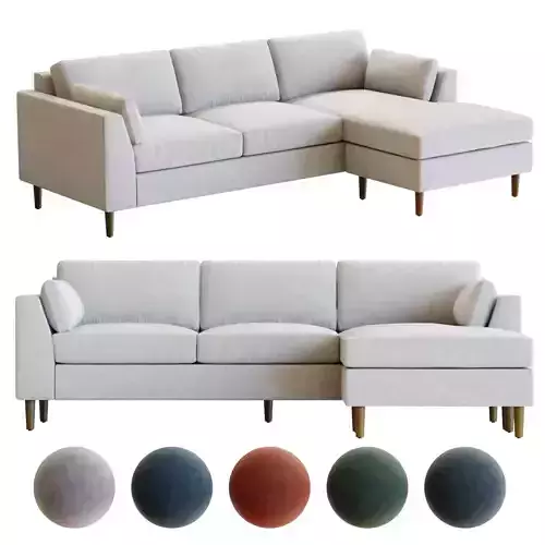 Crate and Barrel Avondale 3-Seat Lounger