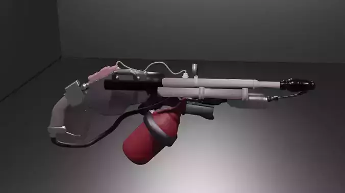 Gun flame thrower Farcry Game Free 3D model