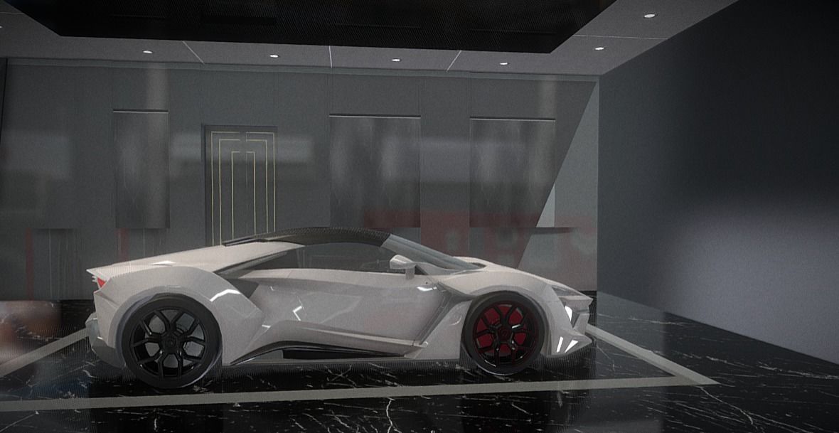 Lykan Veloses Car Free low-poly 3D model_2