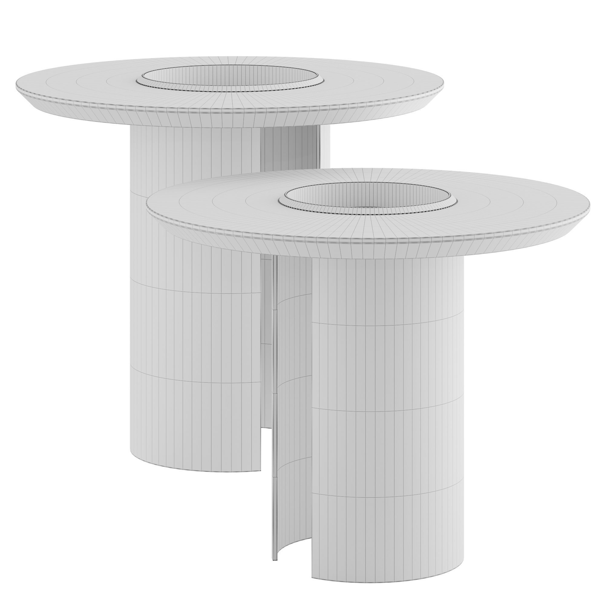 Janus side table 3D model_1