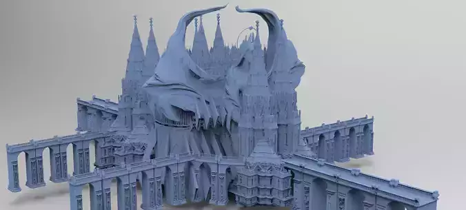 Angelic Cathedral Palace Baroque gothic