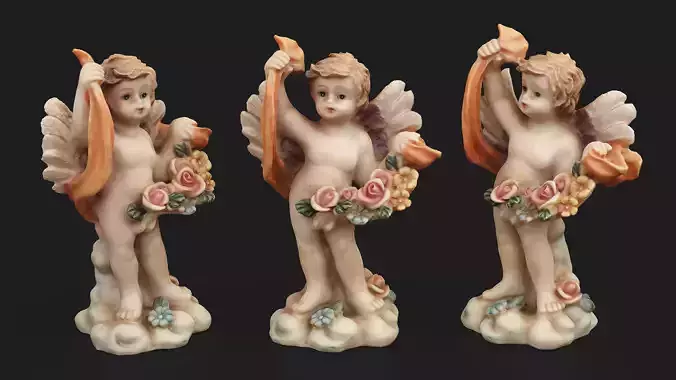 Resin Cherub Angel Statue