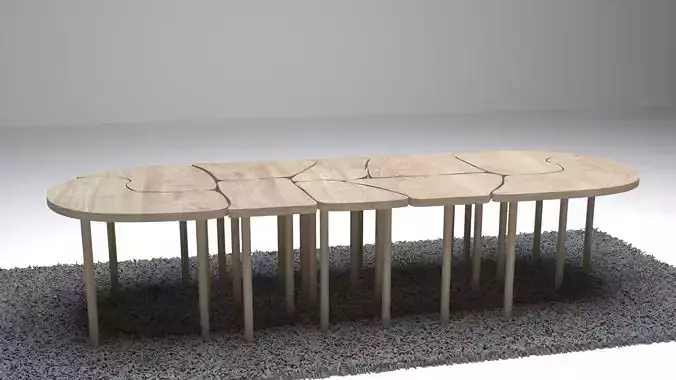 table-3ds max  3D model